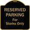 Signmission Designer Series-Reserved Parking For Storks Only Black & Gold, 18" x 18", BG-1818-9760 A-DES-BG-1818-9760 - alternate 1